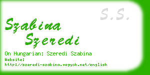 szabina szeredi business card